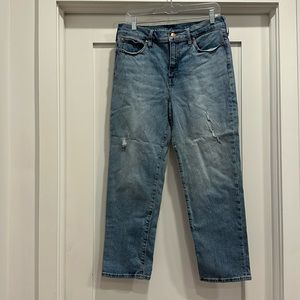 J. Crew Classic Straight Distressed Jeans